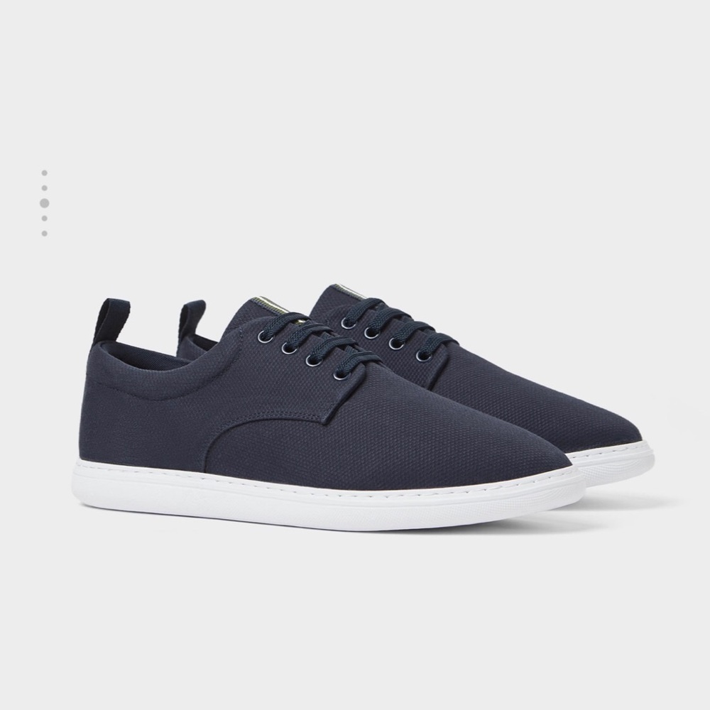 🆕  🎁 💝 Men’s Zara Blue Fabric Sneakers Size 9 & 11
